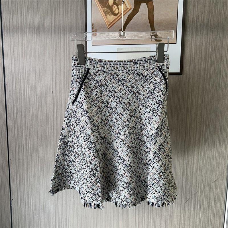 11003撤柜ATU短裙冬季时尚香风气质高腰2025流苏半身裙新款