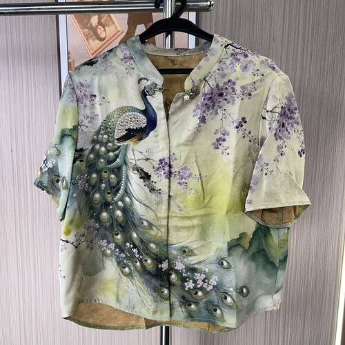 C品牌撤柜集合链接新中式国风上衣衬衫女式小衫花色打底衫