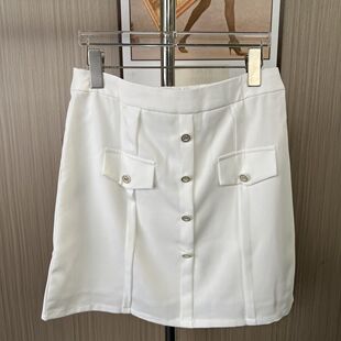 百搭设计款 时尚 半身裙短裙 女装 6038撤柜cg大码