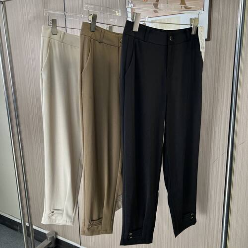 2095品牌撤柜LD夏季夏款休闲裤女士直筒九分裤