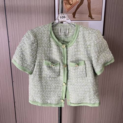 8678品牌撤柜剪标时尚女装2026香风短款短外套上衣气质百搭