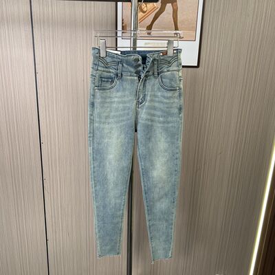 9109撤柜AG牛仔裤小脚裤女九分弹力高腰紧身显瘦小个子铅笔