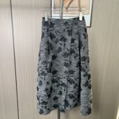 1030撤柜DS半身复古新款 直筒长裙印花秋季 气质中式 时尚