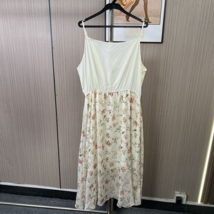 1067撤柜cg大码女装新款时尚宽松休闲气质吊带连衣裙