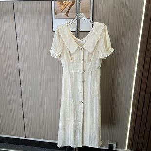 收腰甜美显瘦法式 温柔新款 裙子 夏季 0015撤柜AL连衣裙娃娃长款