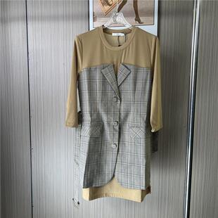 11023撤柜ATU时尚 拼接假两件连衣裙 设计款