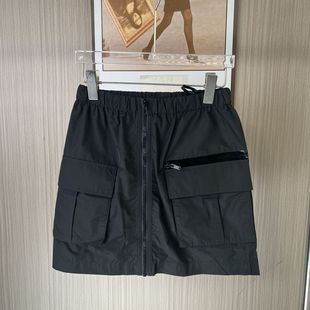 高腰半身裙 薄款 11030撤柜ATU工装 短裙2025夏季