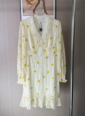 11029撤柜ATU夏季2025新款裙子雪纺碎花小个子长袖连衣裙