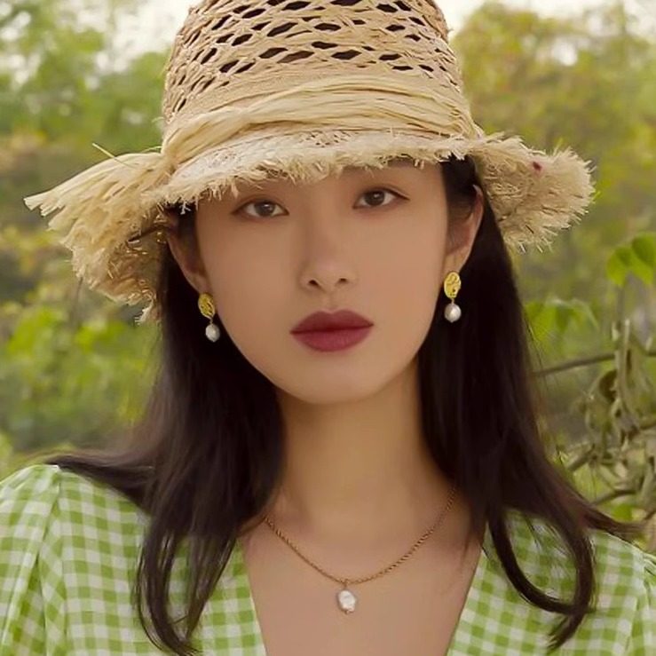 小众秋冬杨采钰同款耳饰复古