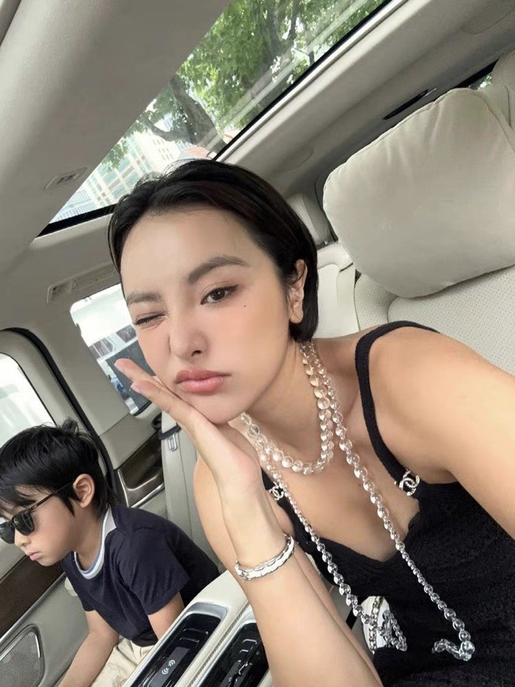 张悦儿同款透明白水晶长款项链女轻奢高级感法式气质叠戴项链腰链