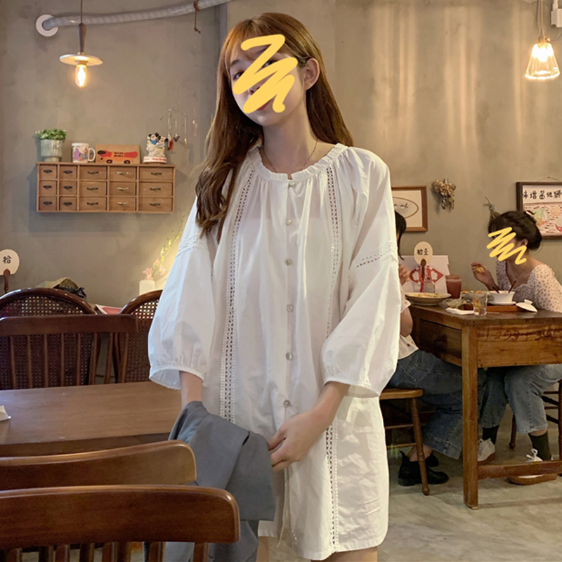 童年同款梗桔初恋女群裙夏夏衬衫裙12-09新券