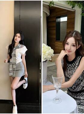 【C121-C200】YX春夏百搭连衣裙针织设计师款高定女装时尚