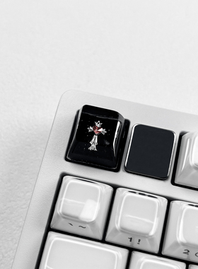 克罗心滴胶键帽个性创意暗黑风十字架Sar1规格送礼DIY美甲辅助键