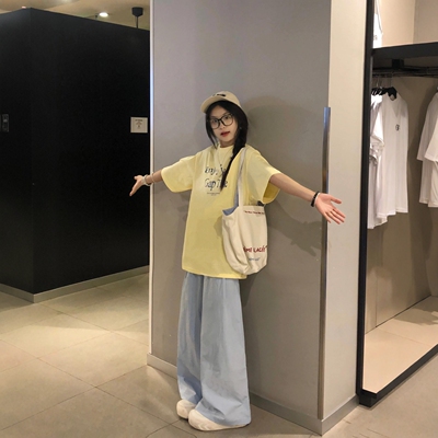 休闲运动服套装女夏季纯棉两件套