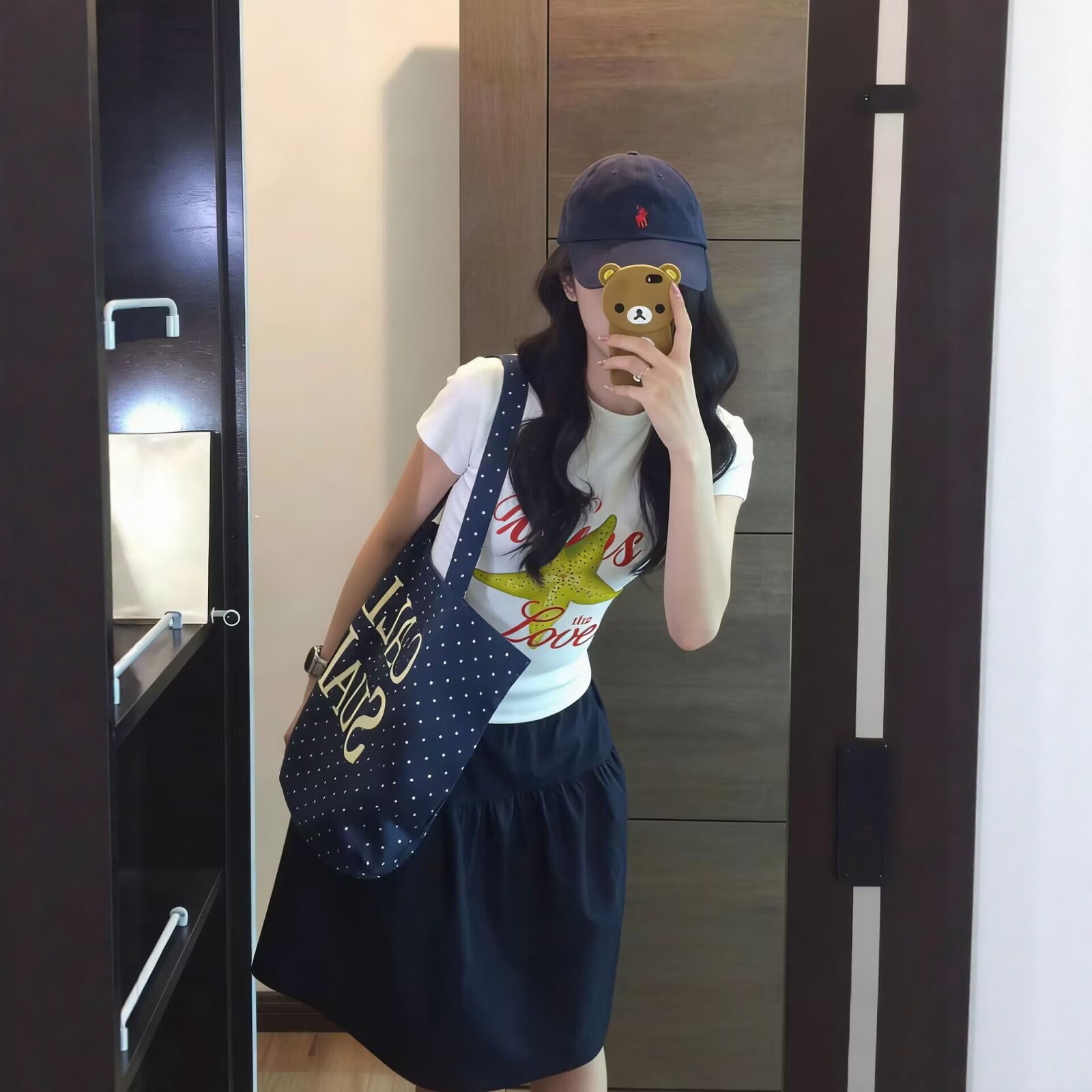 元气少女休闲运动套装女夏季杨桃修身短袖半身裙小个子显高两件套