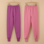 妈妈秋冬内穿宽松加厚秋裤 夹棉保暖裤 中老年人大码 女士纯棉保暖裤