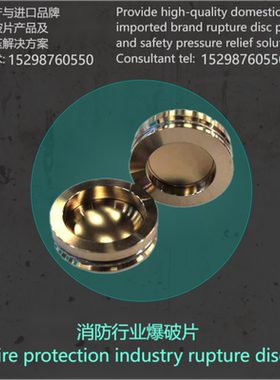 定制消防行业泡沫发生器设备爆破片装置LFC压力低承受真空密封好