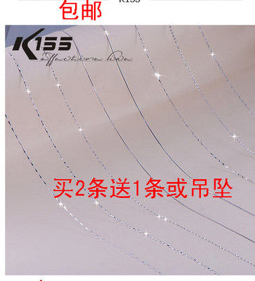 s925银项链女纯银饰品锁骨链子韩国学生吊坠简约颈链颈带配饰百搭