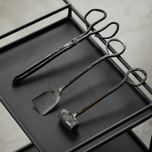 云窝老式铸铁火钳三件套围炉煮茶