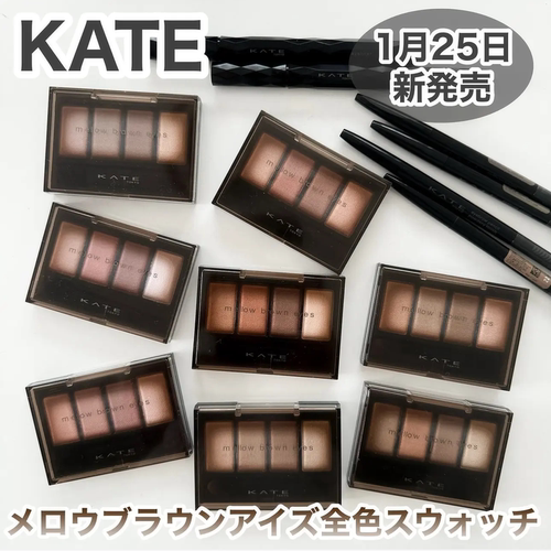 日本KATE凯朵骨干四色眼影盘大地棕色系