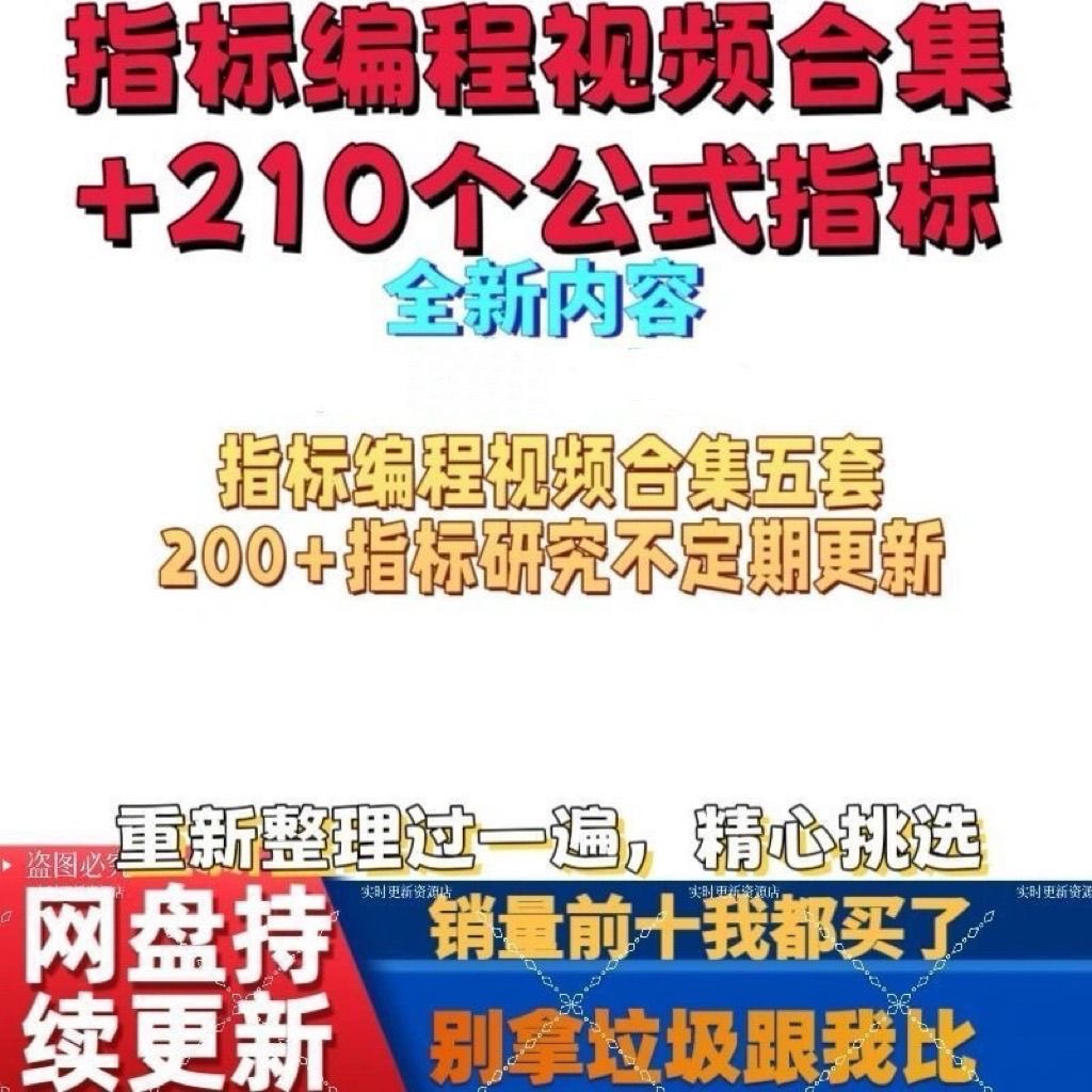 炒股股票股民自学指标公式编写教程指标编程教学培训视频教学课程
