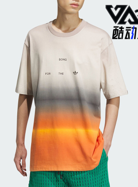 Adidas/阿迪达斯正品三叶草情侣款运动休闲圆领短袖T恤IU3296