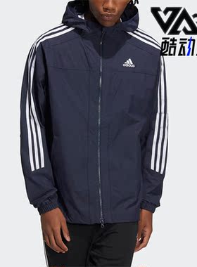 Adidas阿迪达斯正品新款男子运动休闲宽松连帽夹克外套HC9956