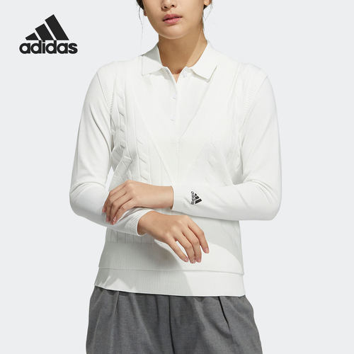 Adidas/阿迪达斯正品休闲女子时尚透气潮流运动POLO衫 GU8748
