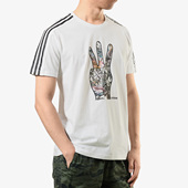 男子运动圆领透气休闲短袖 Adidas 新款 夏季 T恤DW8179 阿迪达斯正品