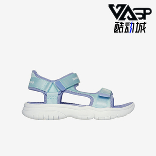 Skechers/斯凯奇正品复古潮流女童柔软透气魔术贴休闲凉鞋303048L
