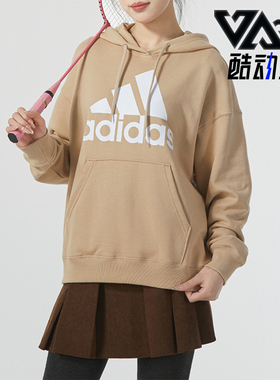 Adidas/阿迪达斯正品W BL FT O HD女士宽松连帽套头衫IR5448