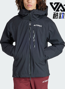 Adidas/阿迪达斯正品TERREX男士三合一夹棉内胆黑色滑雪服IB4220