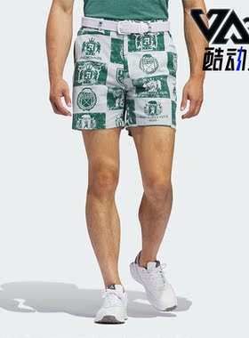 Adidas/阿迪达斯正品休闲2024新款男士高尔夫印花运动短裤IQ2964
