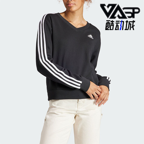 Adidas/阿迪达斯女士V领卫衣