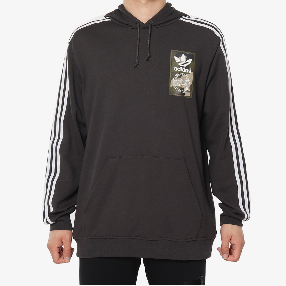Adidas/阿迪达斯正品 PULLOVER HOODY 男子休闲运动套头衫DX4214