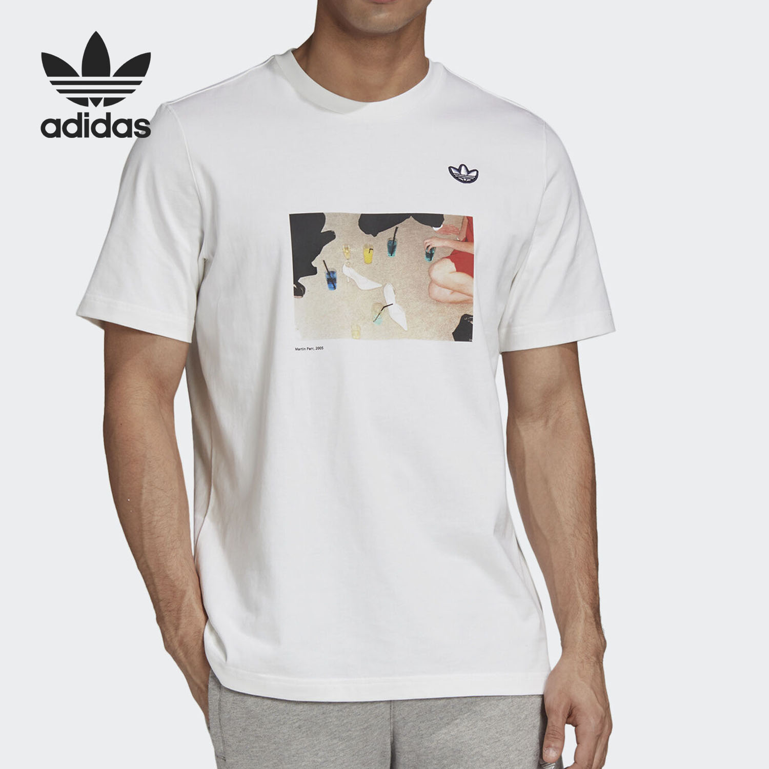 阿迪达斯三叶草男子短袖t恤