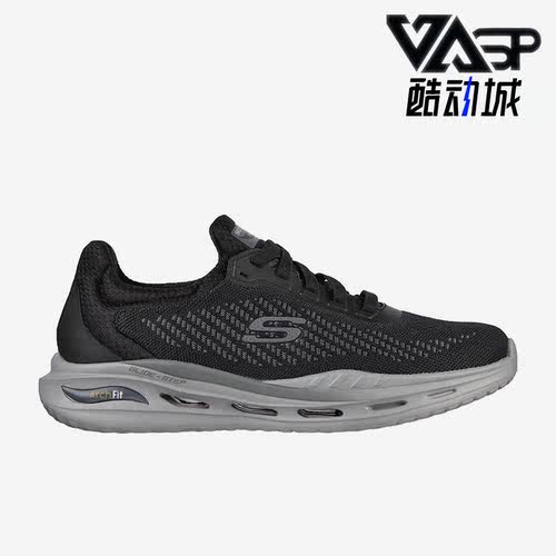 Skechers斯凯奇正品男低帮休闲运动耐磨透气防滑跑步鞋210434-BLK