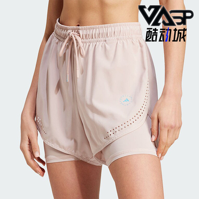 阿迪达斯女士二合一运动短裤I