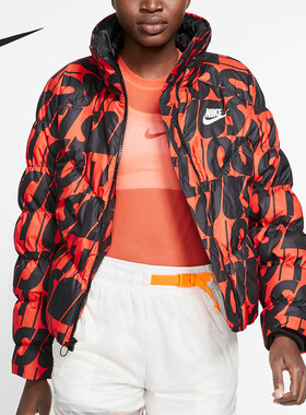 Nike/耐克正品 NSW SYNTHETIC-FILL PRINTED 女子夹克棉服CI5024