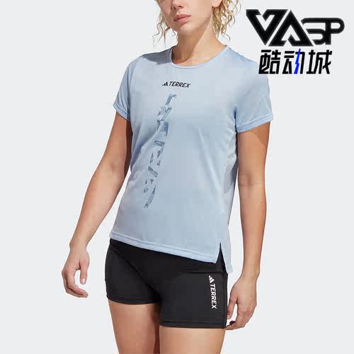 阿迪达斯女子运动短袖