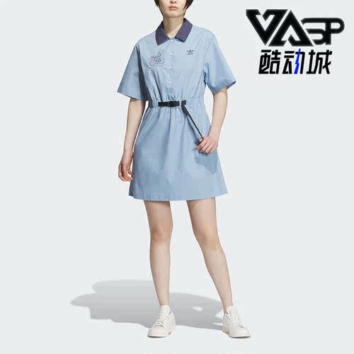 阿迪达斯三叶草女子短袖连衣裙