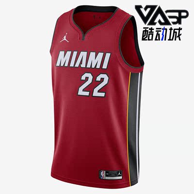 Nike/耐克正品JORDAN迈阿密热火队男子运动篮球球衣CV9483-611