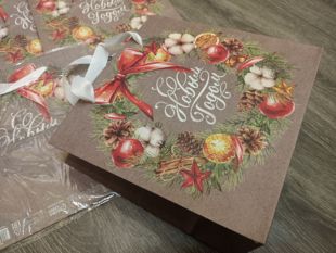 订单库存方版复古节日圣诞礼品礼物包装手提袋纸袋