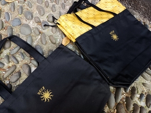 岛国订单peck黑色防泼水牛津帆布购物袋大号便当礼物包装 收纳布袋