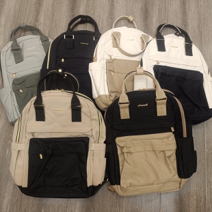 订单库存简约大容量多隔层多用途背包电脑包可挂拉杆箱差旅双肩包