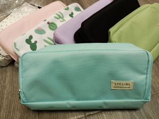 现货库存高品质多层拉链收纳袋笔袋化妆包小物品包装收纳袋