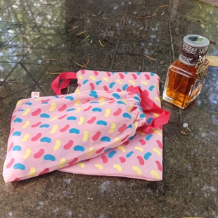 订单库存捡漏小号粉色抽绳小物品束口收纳袋小礼物包装加绒小布袋