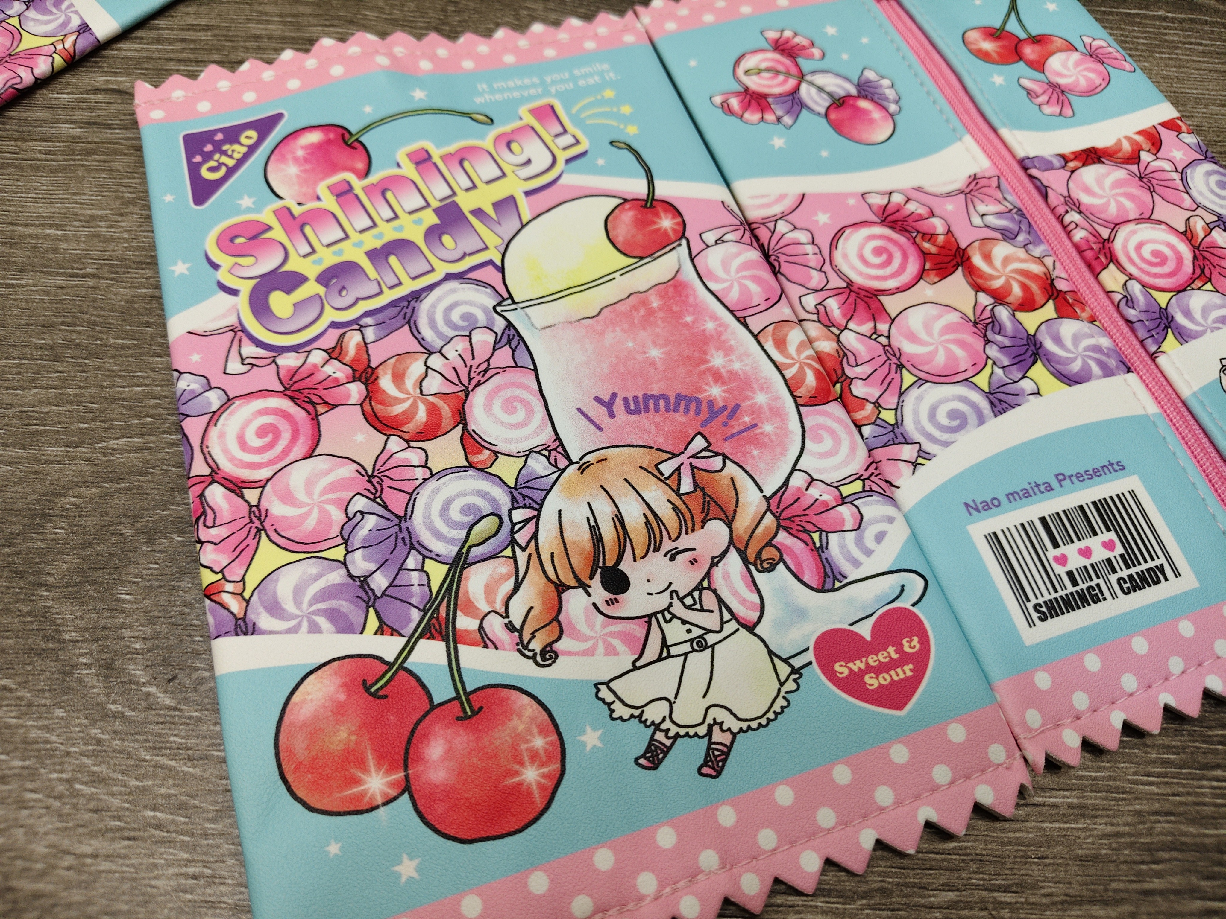 13*20cm日单26年shining!Candy樱桃苏打糖笔袋 痛包挂件 小收纳袋
