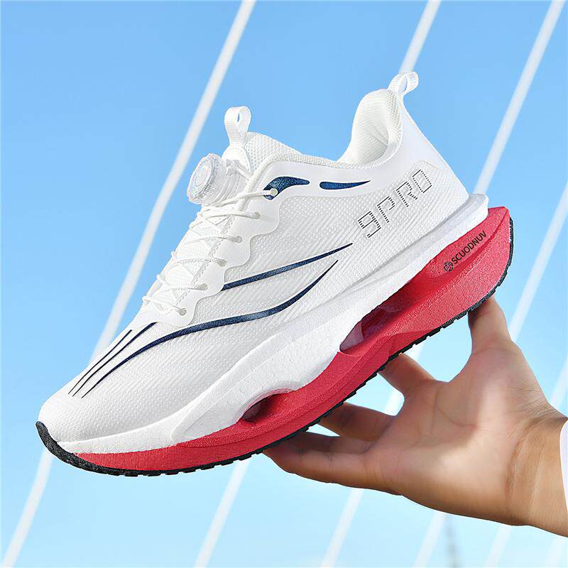 新款9pro跑步鞋男童旋转纽扣竞速运动鞋女马拉松体测回弹体考鞋子