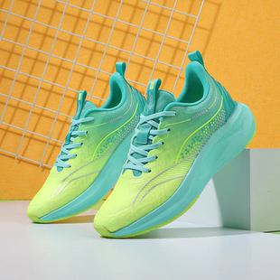 佩斯熊猫跑步鞋男女轻便减震超轻中考体育专用跑鞋初中学生运动鞋